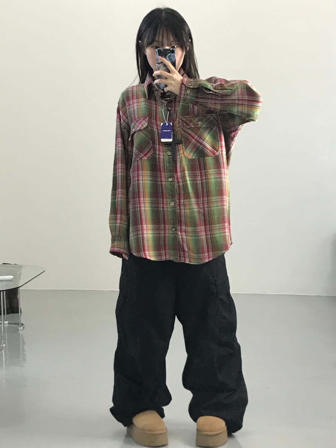 PLEASANT SHIRIS 체크셔츠 상품이미지2