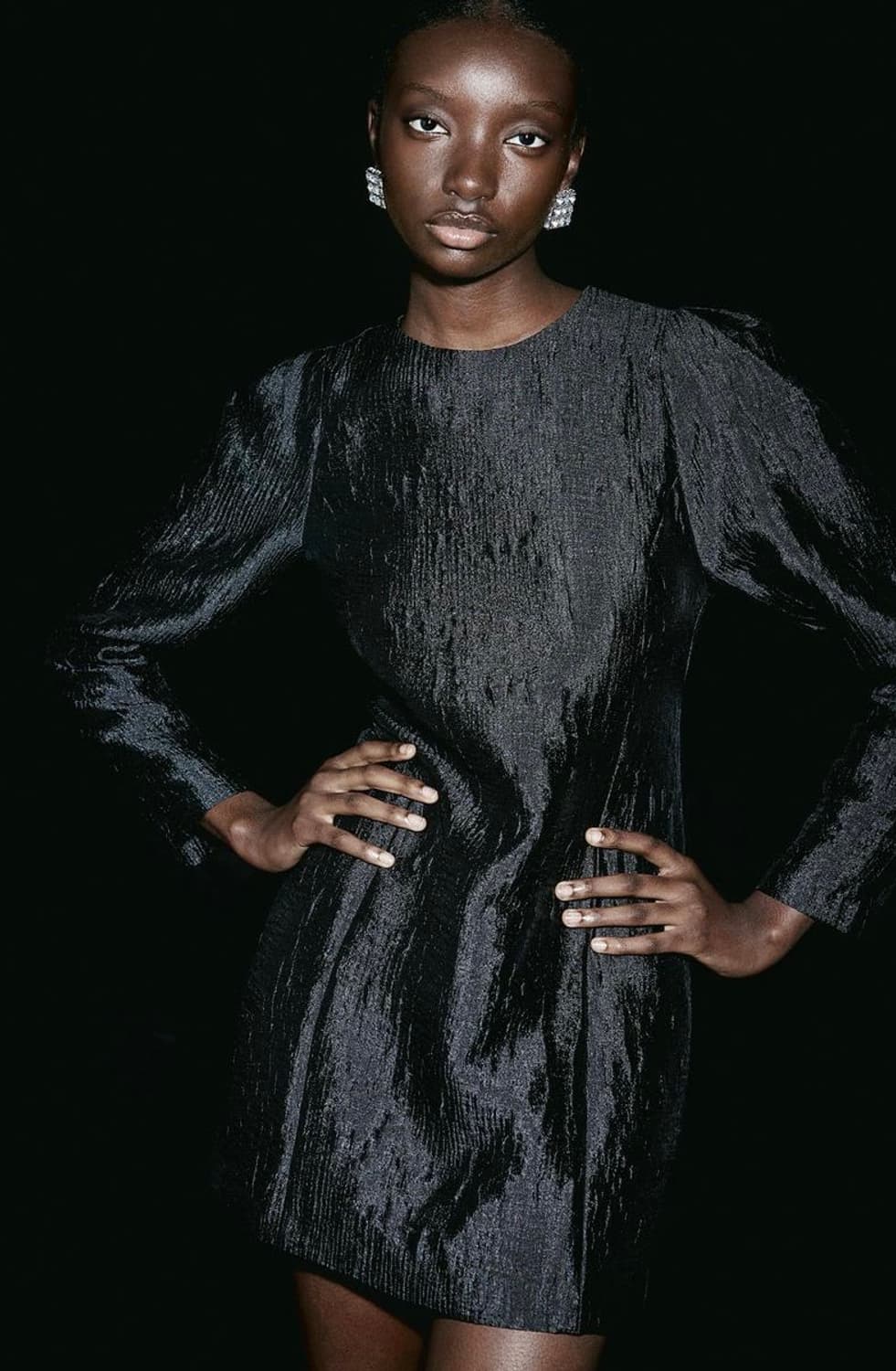 H&M 자카드 미니 드레스 원피스 상품이미지1