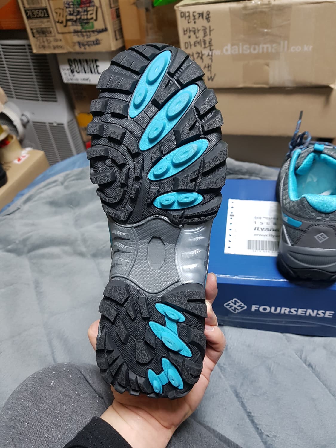 FOURSENSE 포센스 등산화 운동화 그레이/블루 상품이미지4