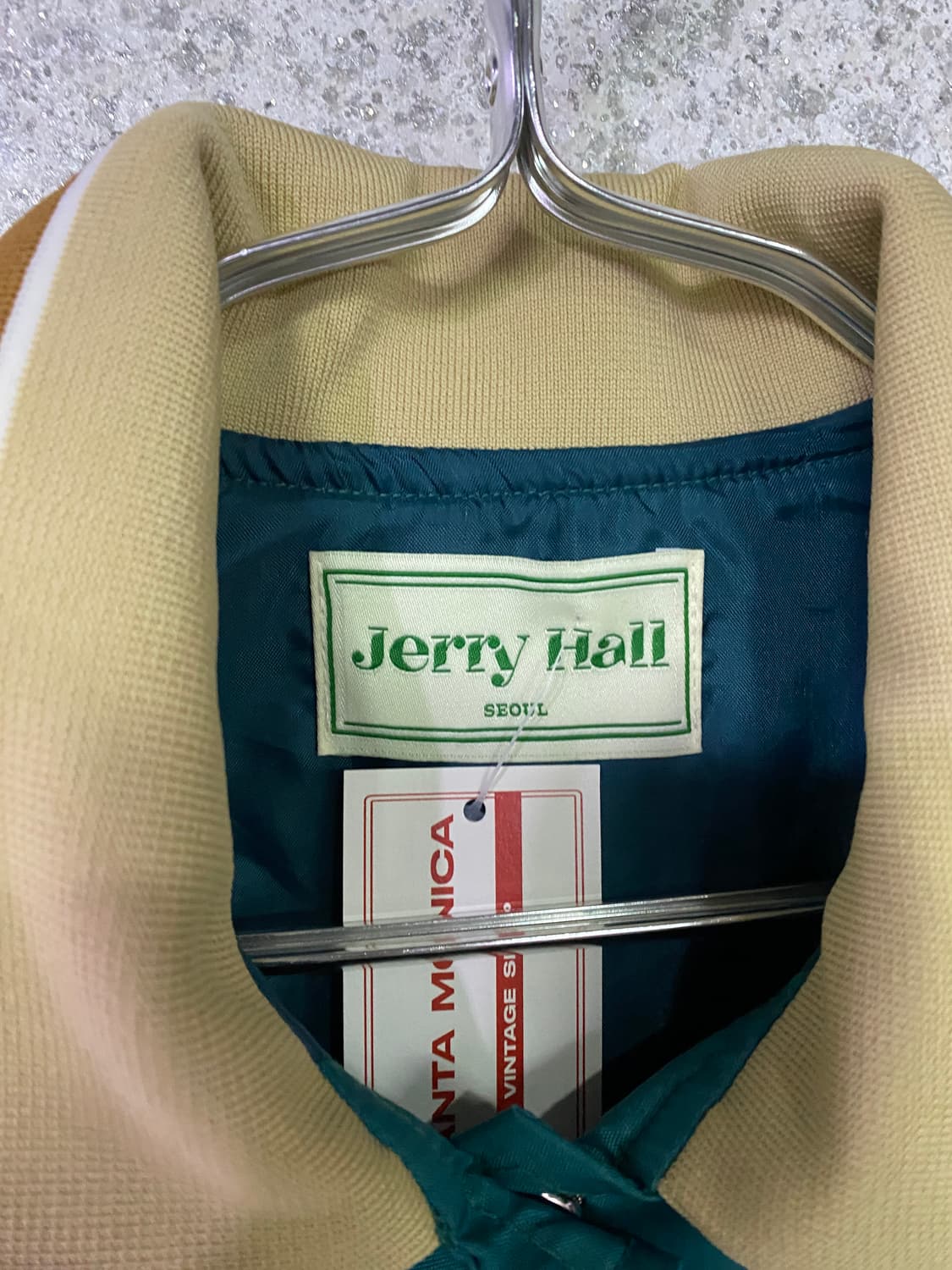 jerry hall 컬러블록 빈티지 바시티 자켓 B5003 상품이미지5