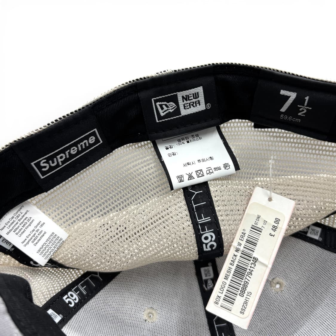 2023 슈프림 박스 로고 메쉬 백 뉴에라 7 1/2 상품이미지8
