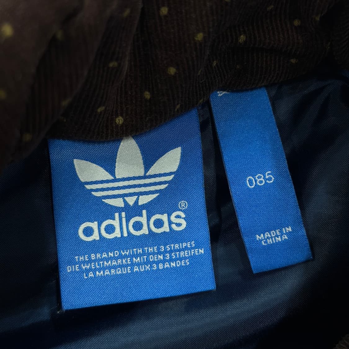 아디다스 빈티지 도트 땡땡이 체크패턴 베스트 조끼 XS 85 상품이미지4