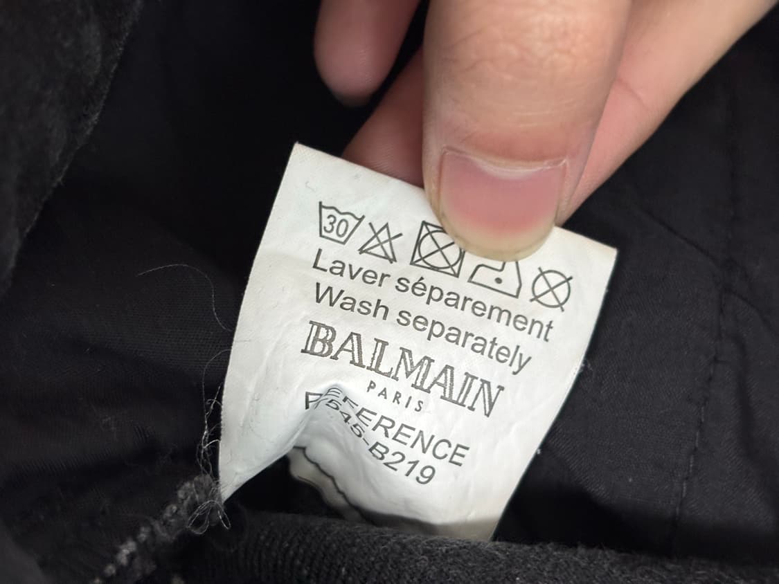 balmain 팬츠 정품 블랙 상품이미지4