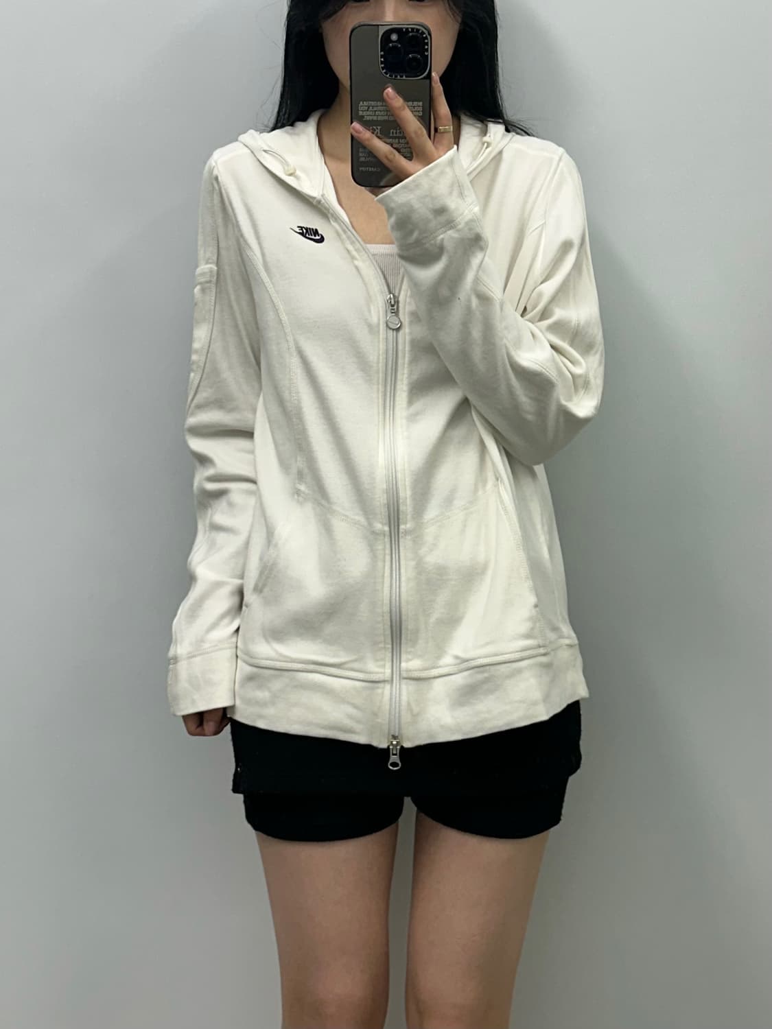 00s 나이키 퓨추라 화이트 후드집업 상품이미지1