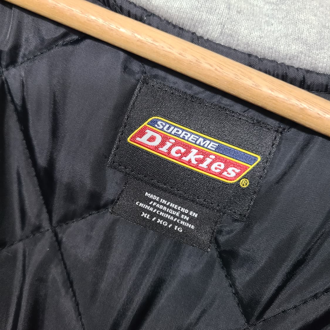 슈프림 X 디키즈 플레이드 후드 집업 셔츠 블랙 XL 상품이미지7