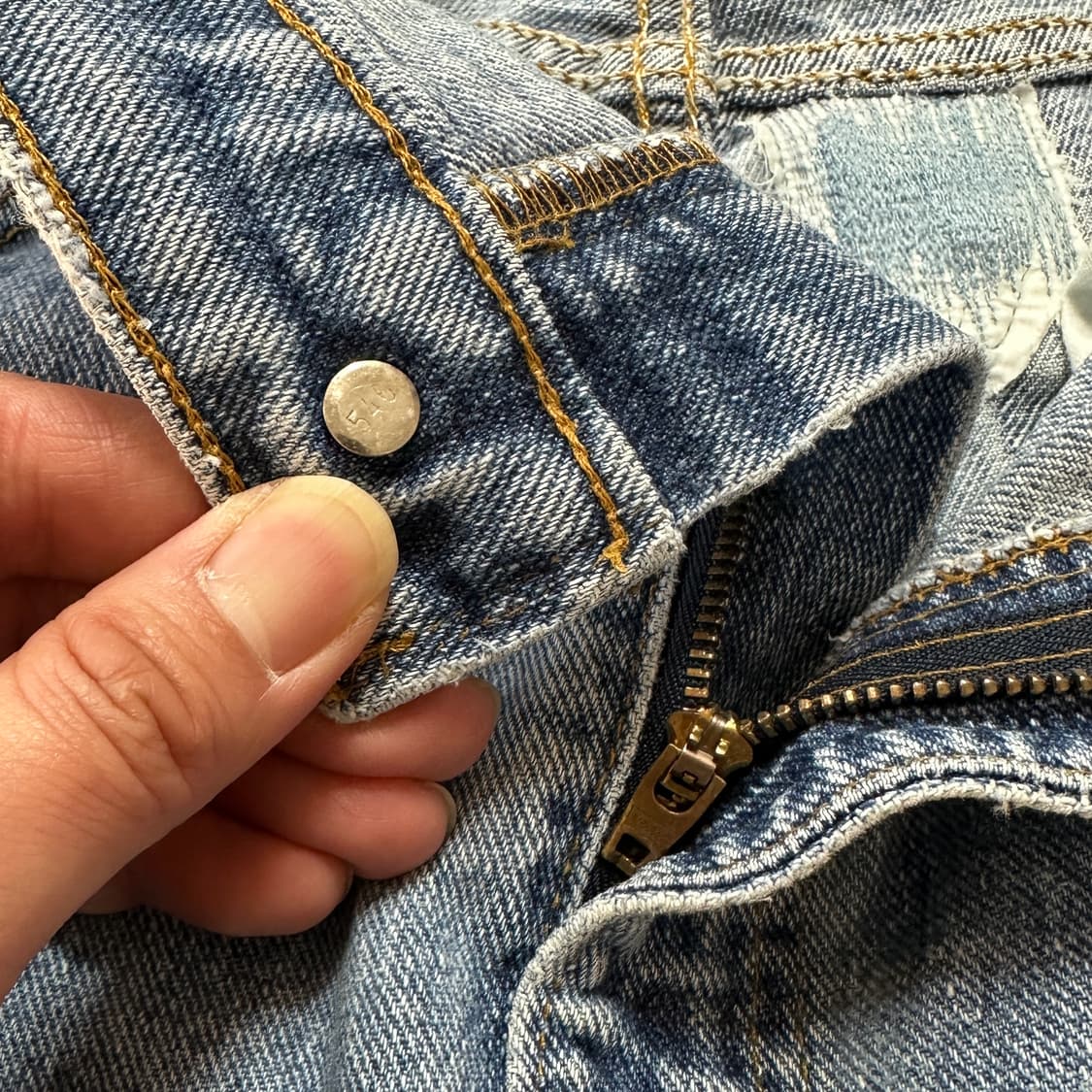 9~00s USA 리바이스 505 블루 진 데님 팬츠 38 상품이미지8