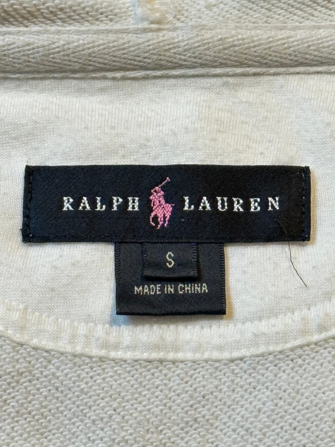 유일매물) 폴로 랄프로렌 블랙라벨 핑크 빅포니 로고 후드집업 상품이미지7