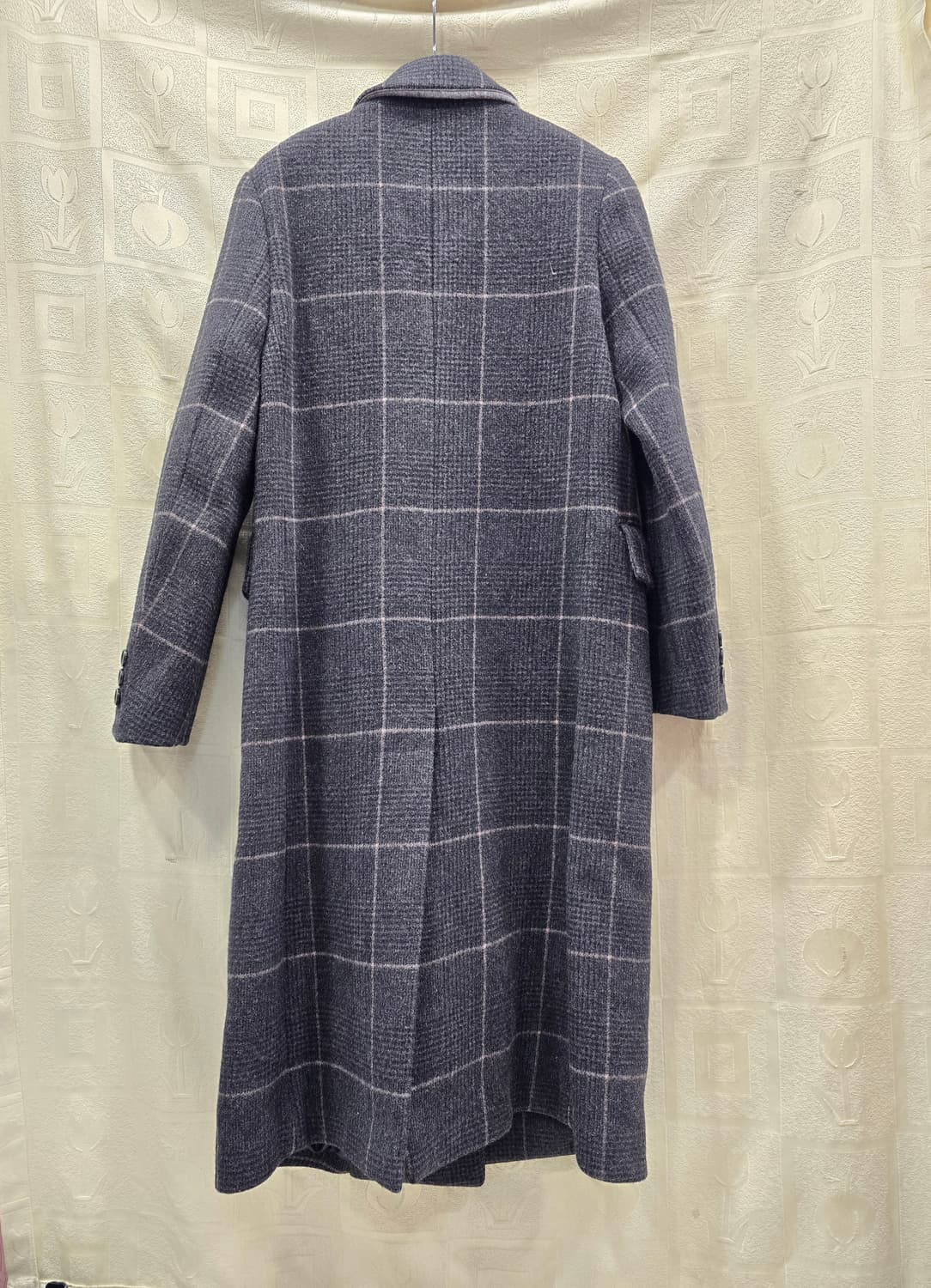 빈폴 체크 모+캐시미어 롱코트 S(55) 상품이미지6