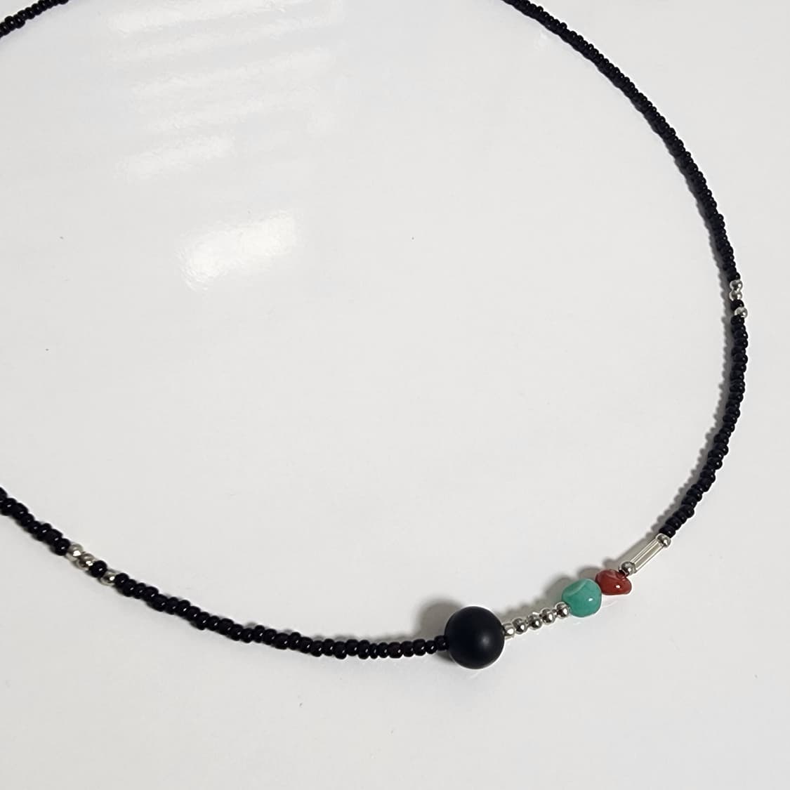 남자 원석 포인트 목걸이 상품이미지2