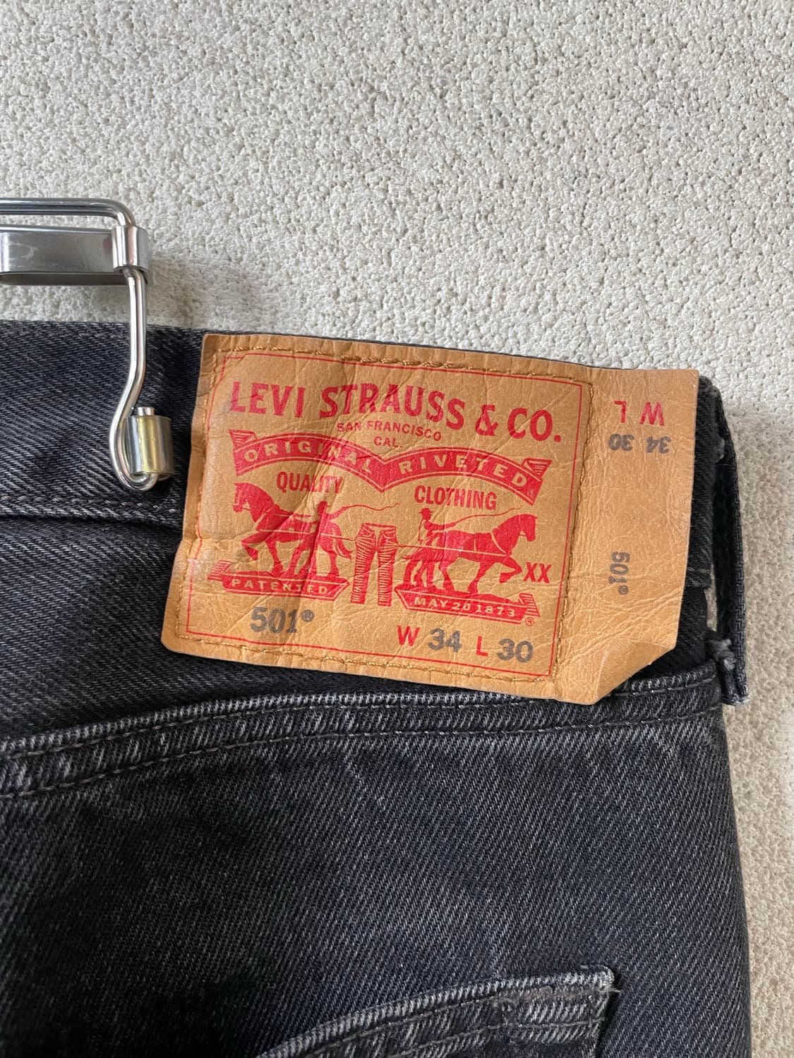 Levis 501 블랙진 상품이미지3