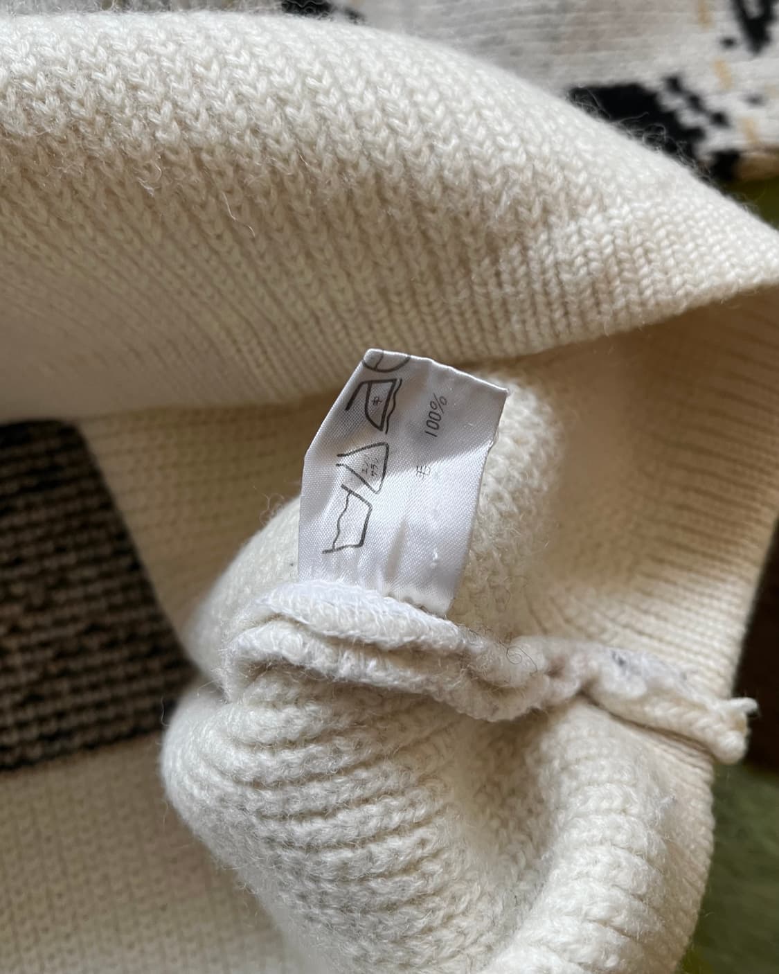 1990s Playboy Bunny Pattern Wool Sweater 상품이미지7