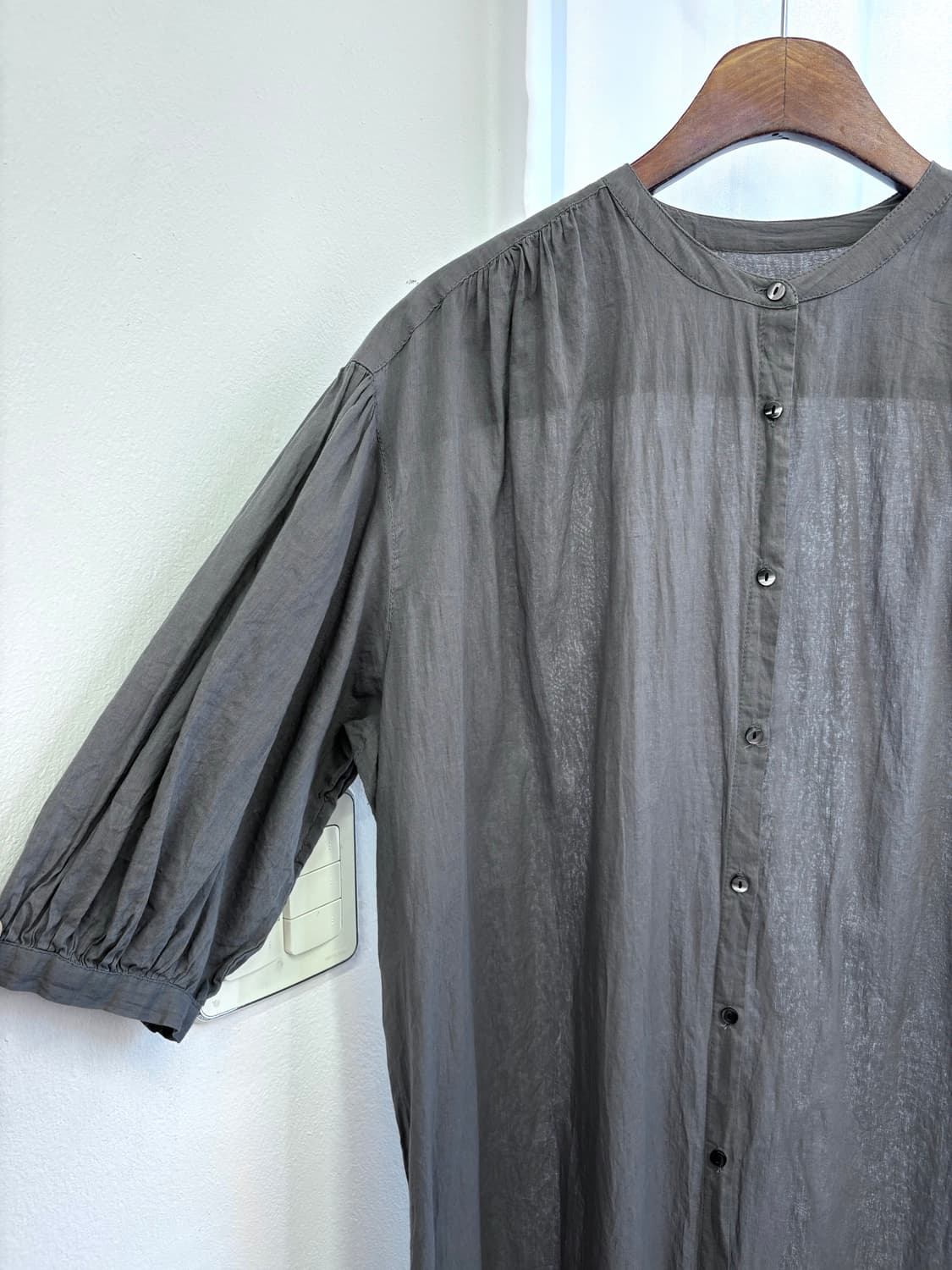 earth music&ecology 코튼 셔링 롱 원피스 가디건 JPN  상품이미지2