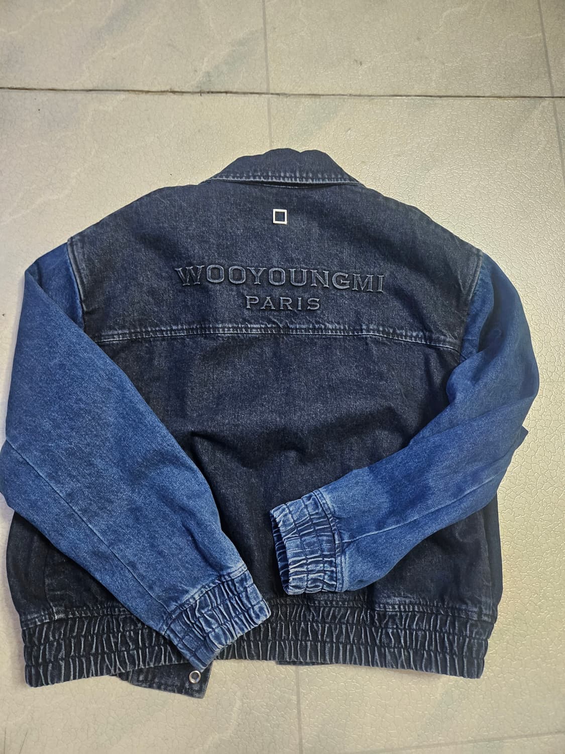 우영미 데님 바시티자켓 상품이미지2