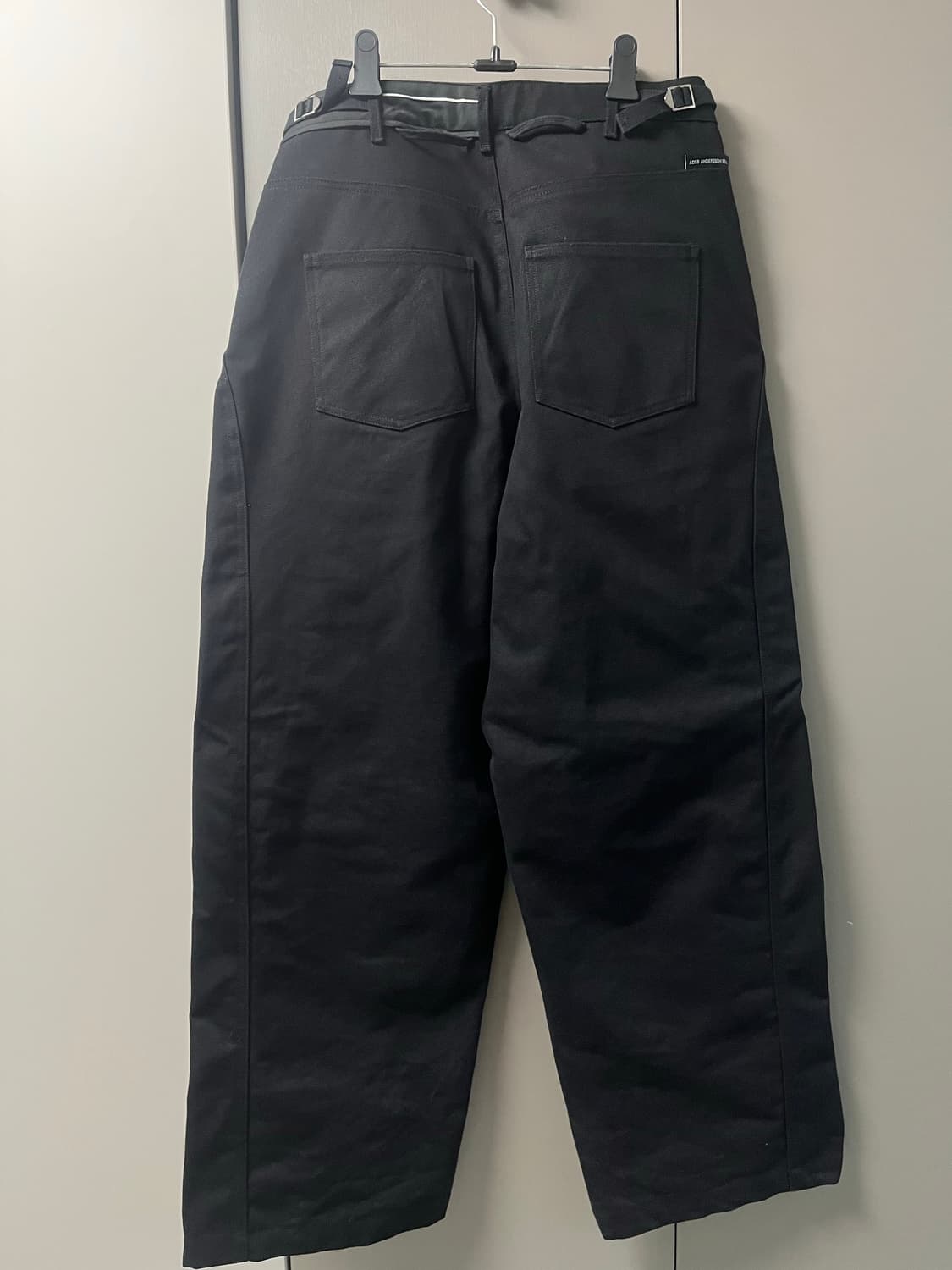 앤더슨벨 블랙 크로스오버 와이드 진 apa804u - 28사이즈 상품이미지3