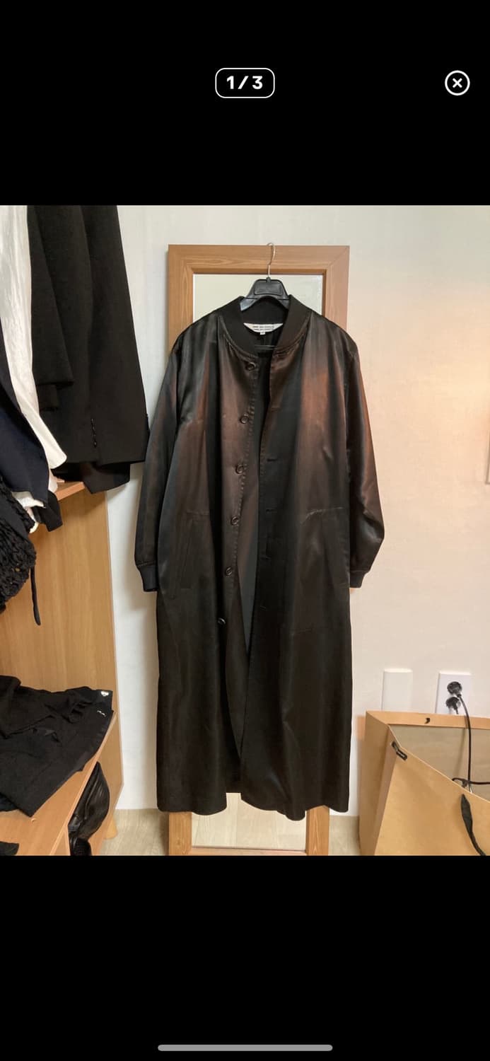 꼼데가르송 세틴 코트 상품이미지1