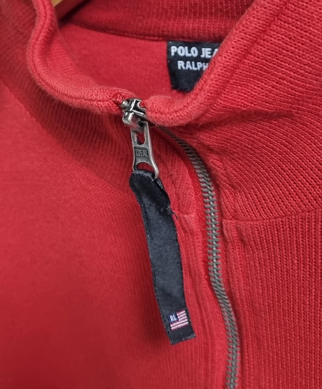 XXL (110) 폴로 진스 레드 반집업 니트 상품이미지2