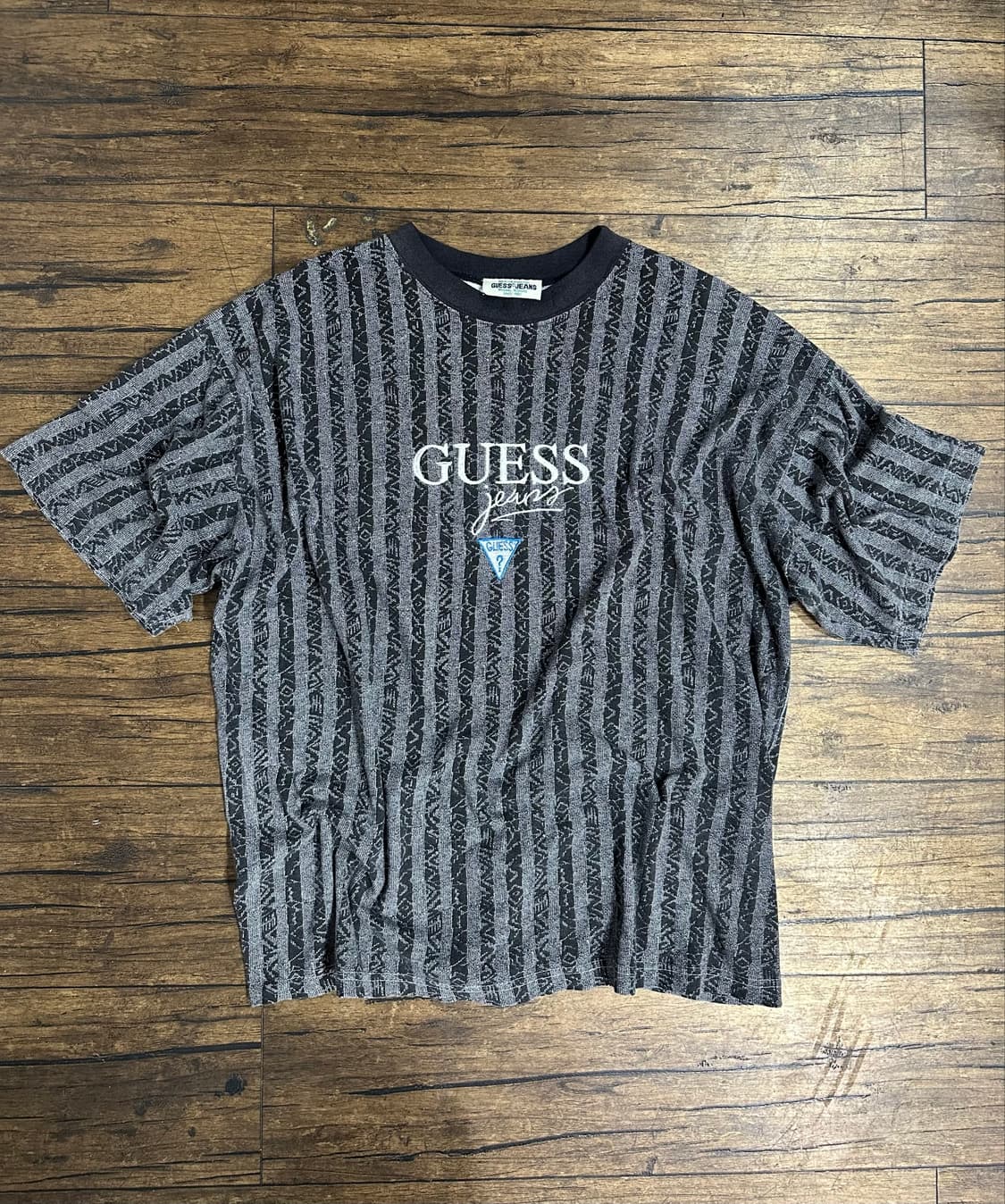 게스 진스 GUESS JEANS 90s 빈티지 자카드 빅로고 XL 상품이미지1