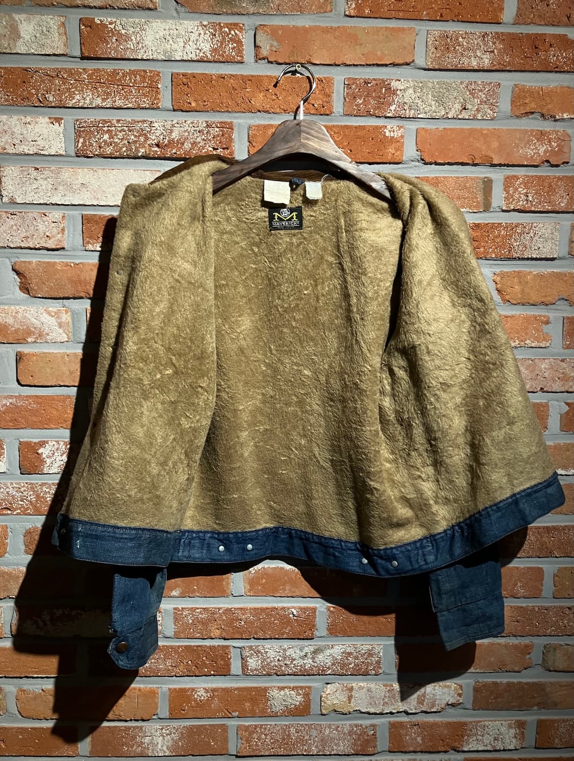 70s USA 빈티지 랭글러 매버릭 셰르파 데님 자켓 상품이미지7