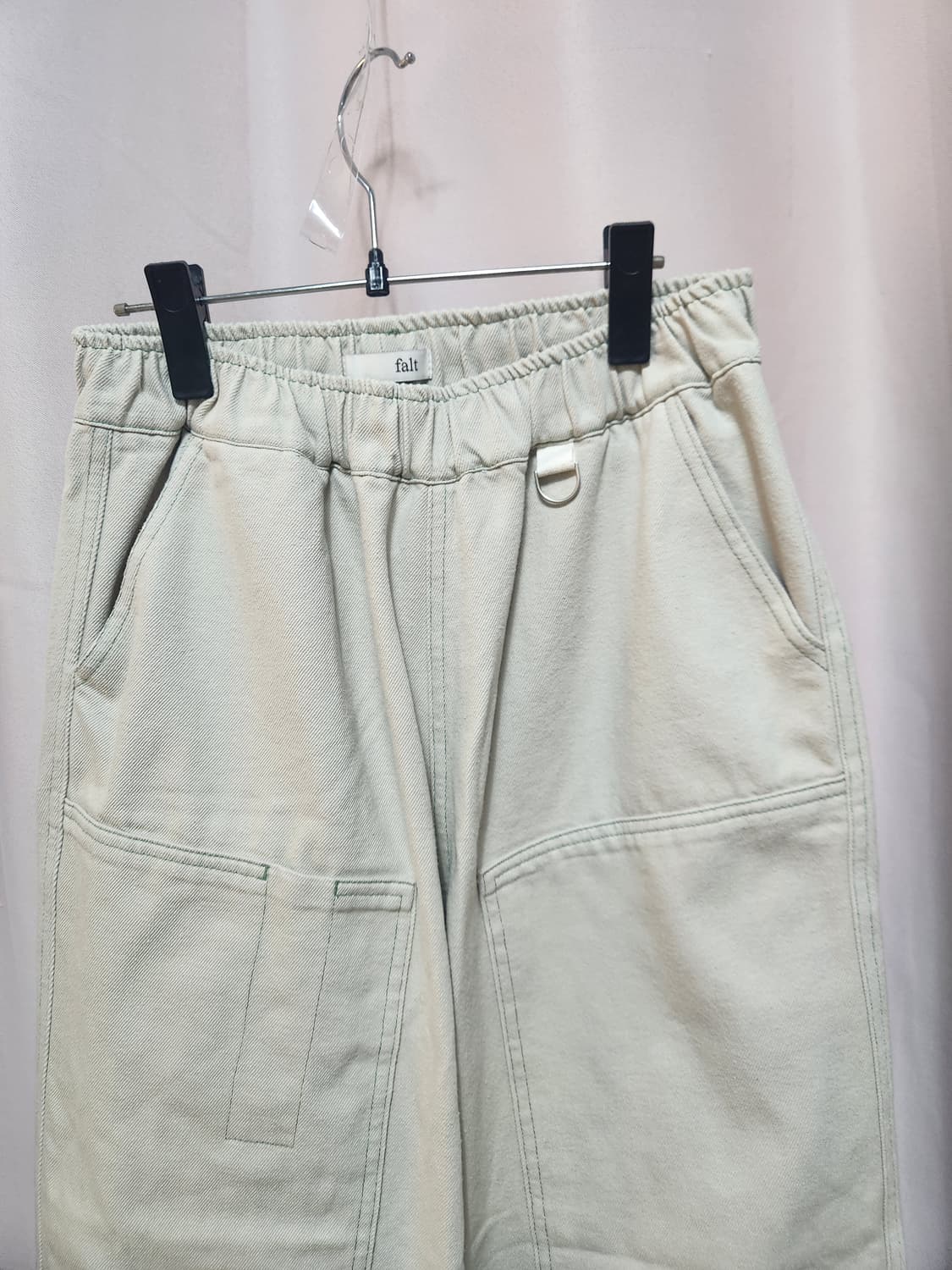 폴트 와이드 면바지 상품이미지4