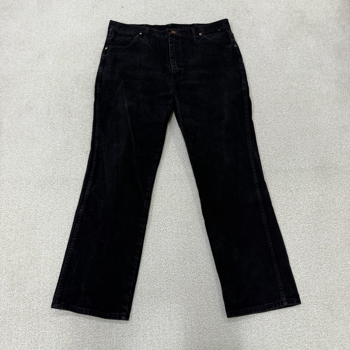 [38] 랭글러 블랙 와이드 데님팬츠 1231T1 상품이미지1