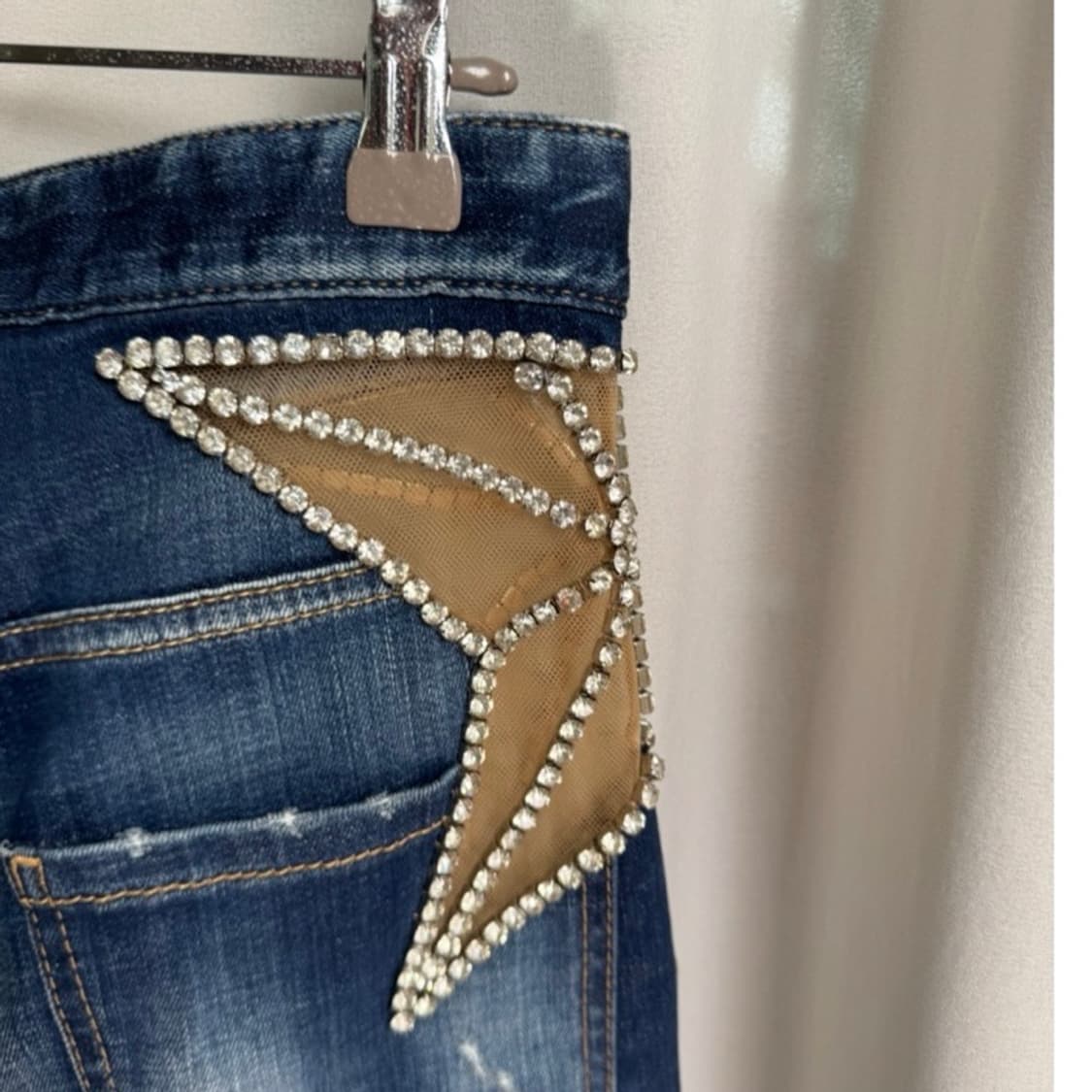 Dsquared2 라인스톤 스타 포인트 데님 진 상품이미지4