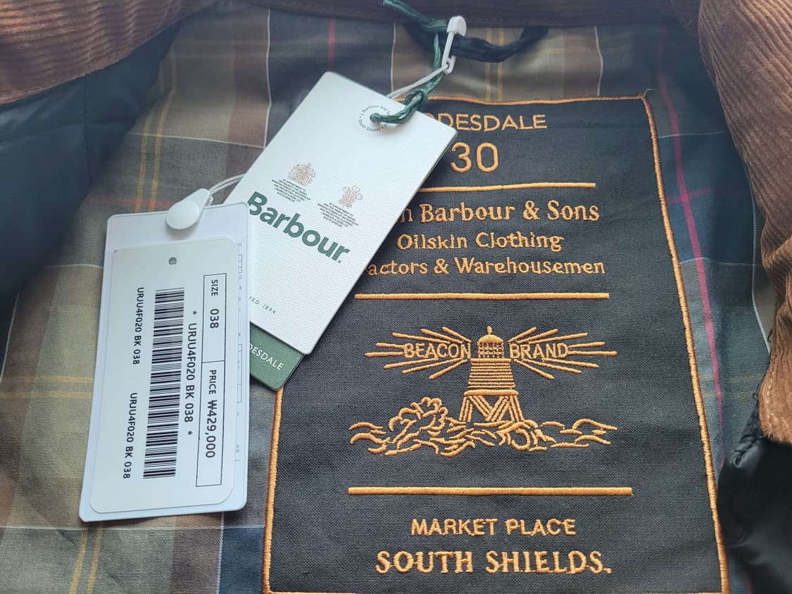 바버 퀼팅 리데스데일 30주년 한정판 블랙 상품이미지2