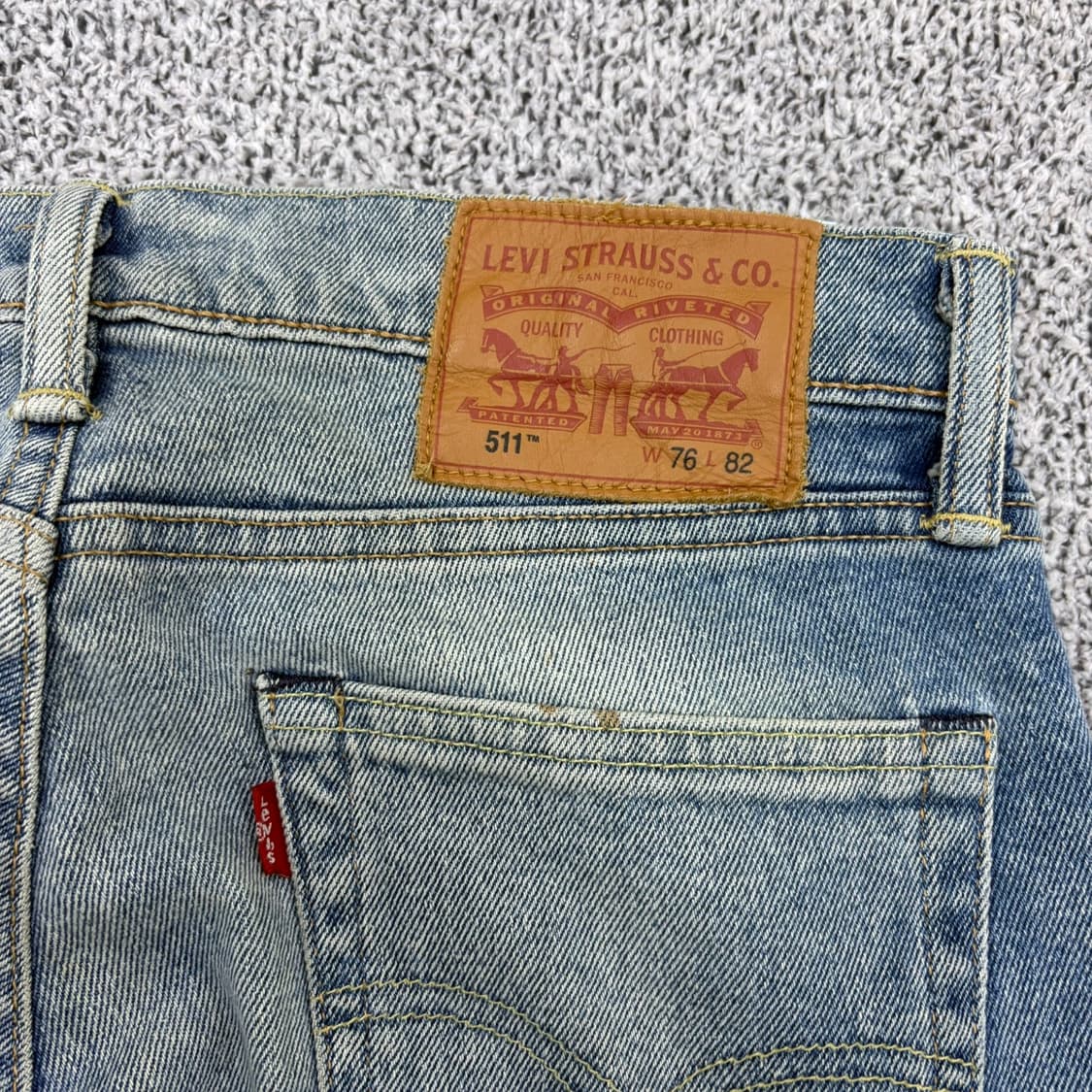 W30 리바이스 511 중청 데님 팬츠 0421J 상품이미지6