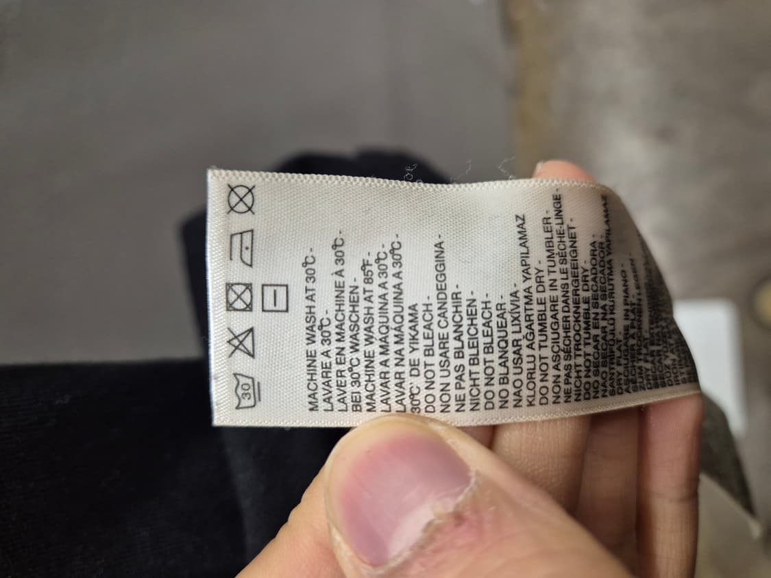 디젤 블랙 로고 반팔 티셔츠 S 상품이미지6