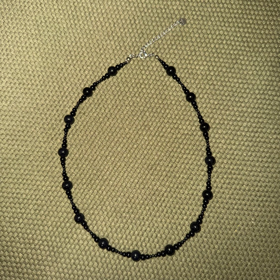 블랙 볼 비즈 목걸이 상품이미지1