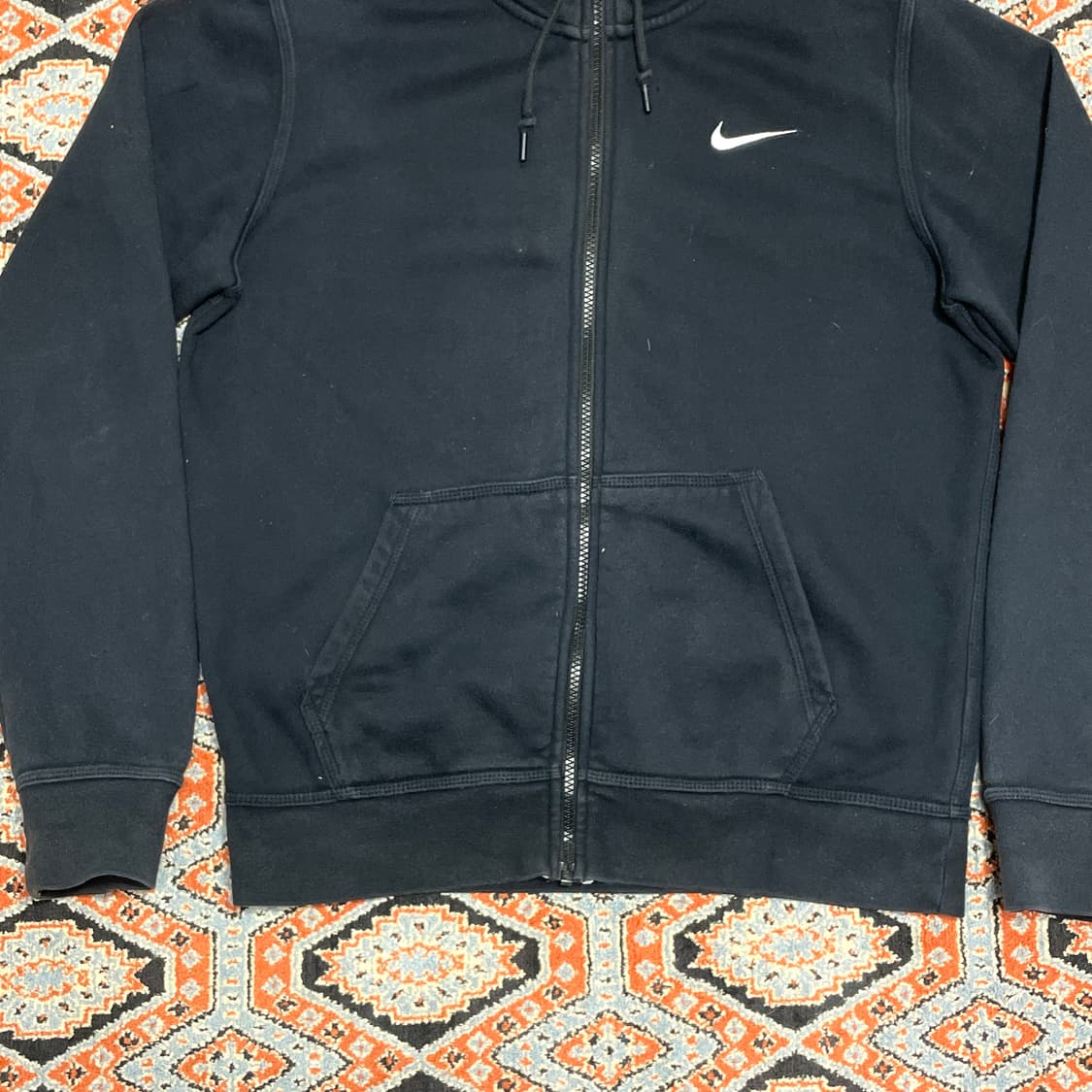 나이키 블랙 하이넥 후드집업 남성M 상품이미지3