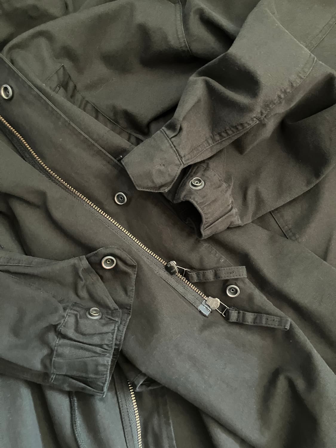 해칭룸 / 모즈파카 / 워시드블랙 상품이미지4