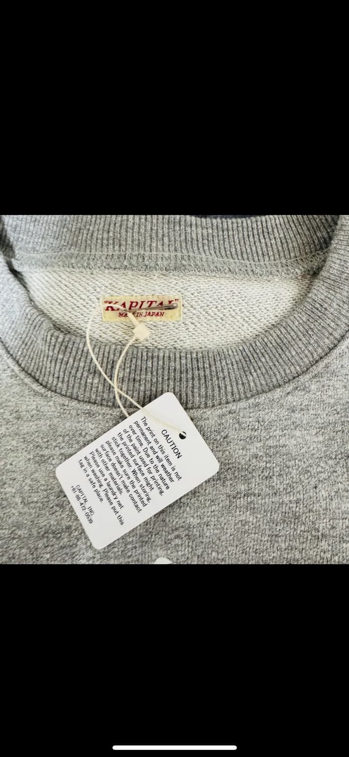 캐피탈 캡사이즈 스웻셔츠 4사이즈 그레이 상품이미지3