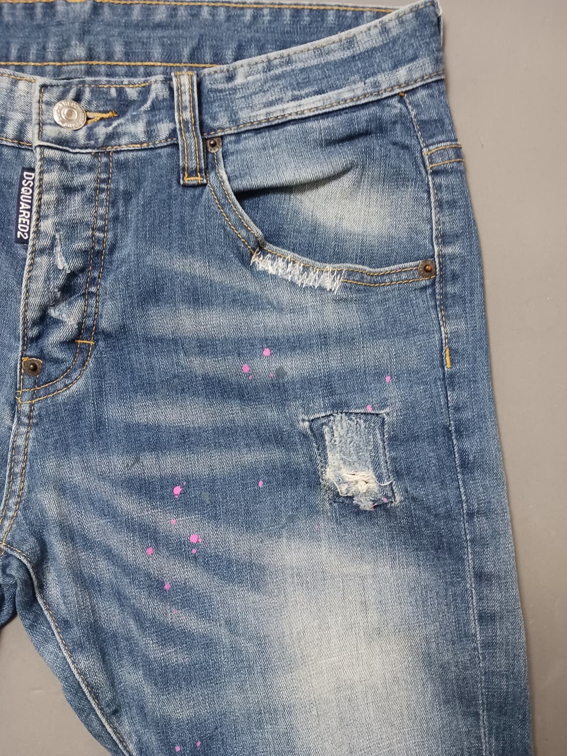 [30] 디스퀘어드2 핑크페인팅 쿨가이진 청바지 상품이미지4