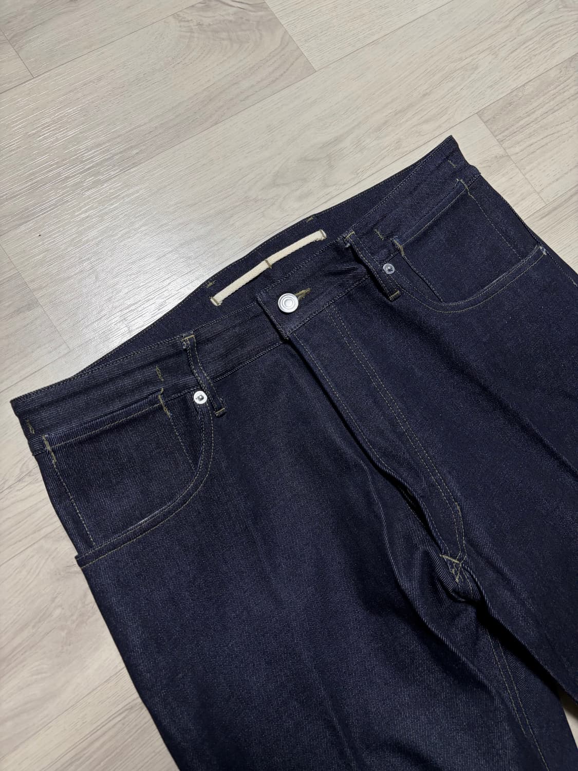 ODS 올리브드랩서비스 페이크 6포켓 팬츠 인디고 XL사이즈 판매 상품이미지2