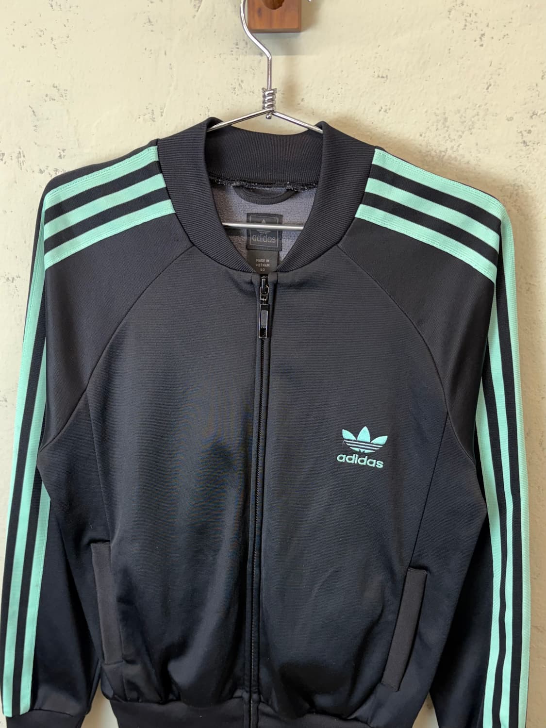아디다스 빈티지 트레포일 민트 삼선 트랙탑 져지 상품이미지4