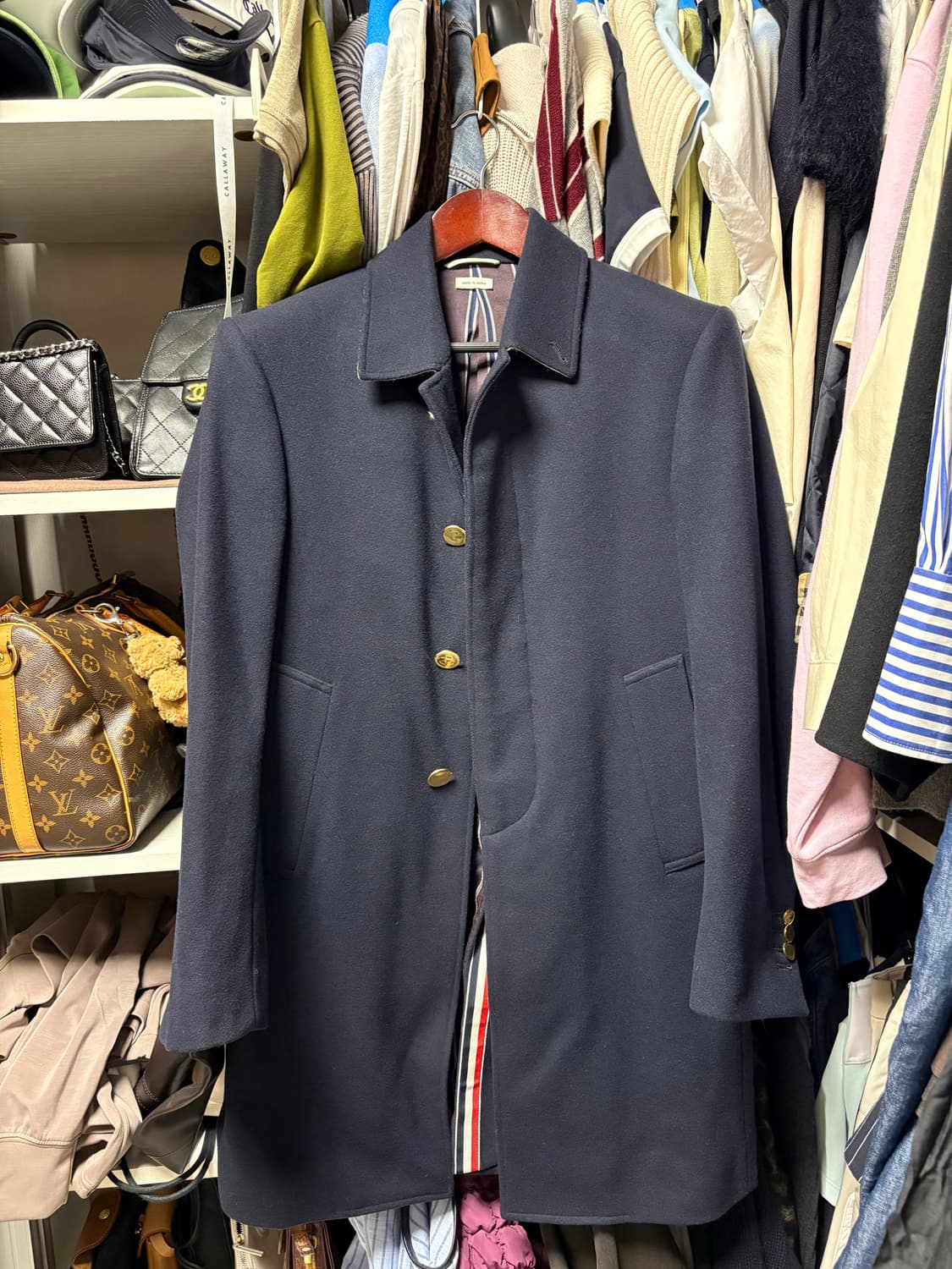 톰브라운 네이비 울 코트 0 사이즈 상품이미지1