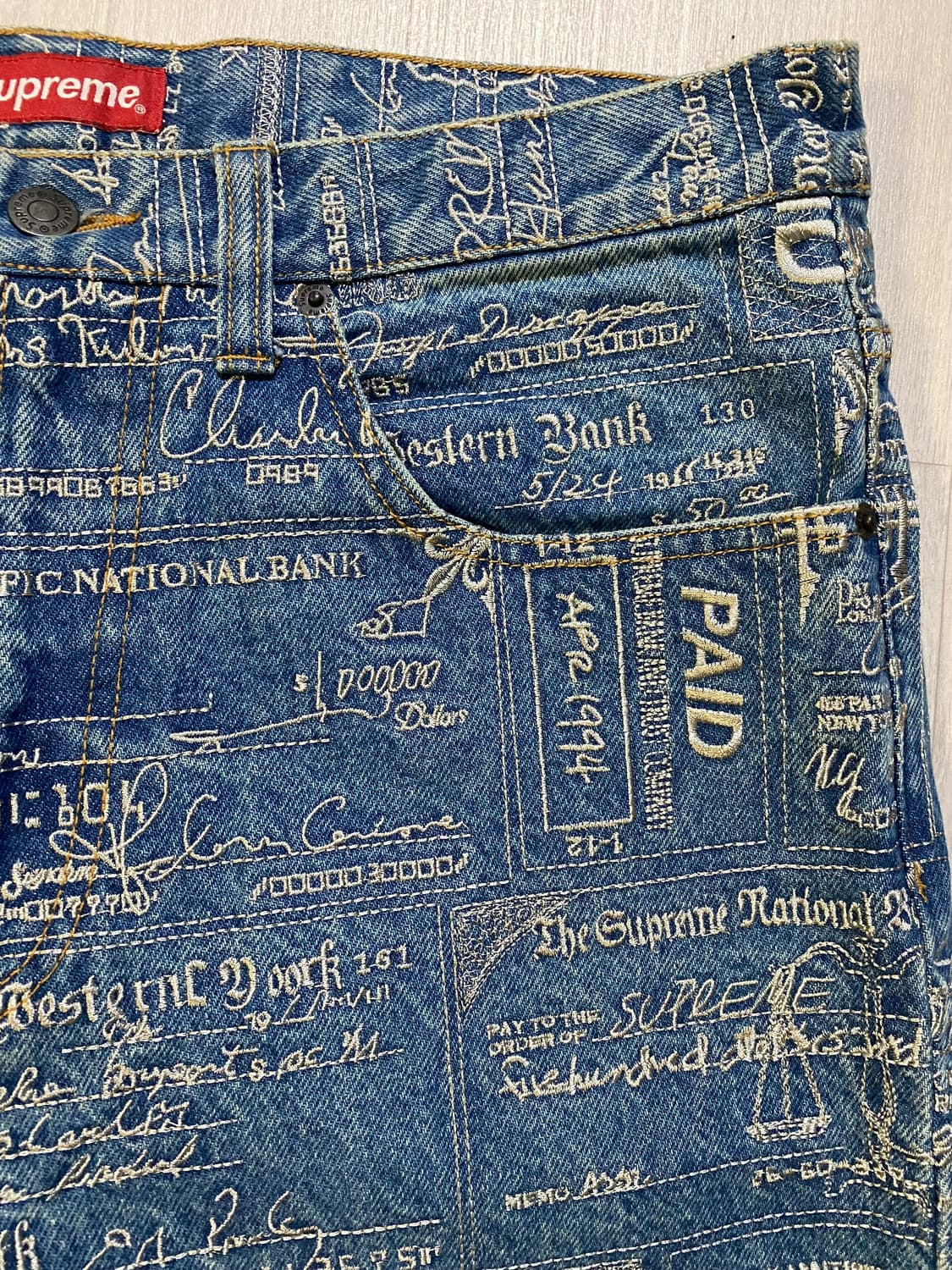 슈프림 자수팬츠 상품이미지3