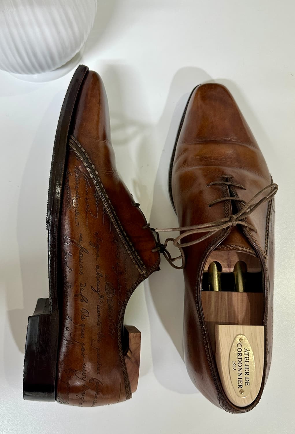 벨루티 베네치아 옥스포드 브라운 슈즈 상품이미지4