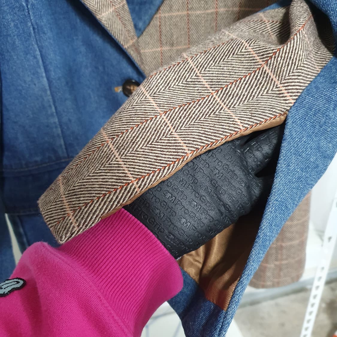 데님 울 패치워크 자켓 상품이미지4