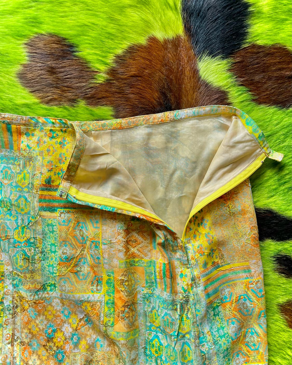 JPN Vintage 3D Detail Retro Print Skirt 상품이미지6