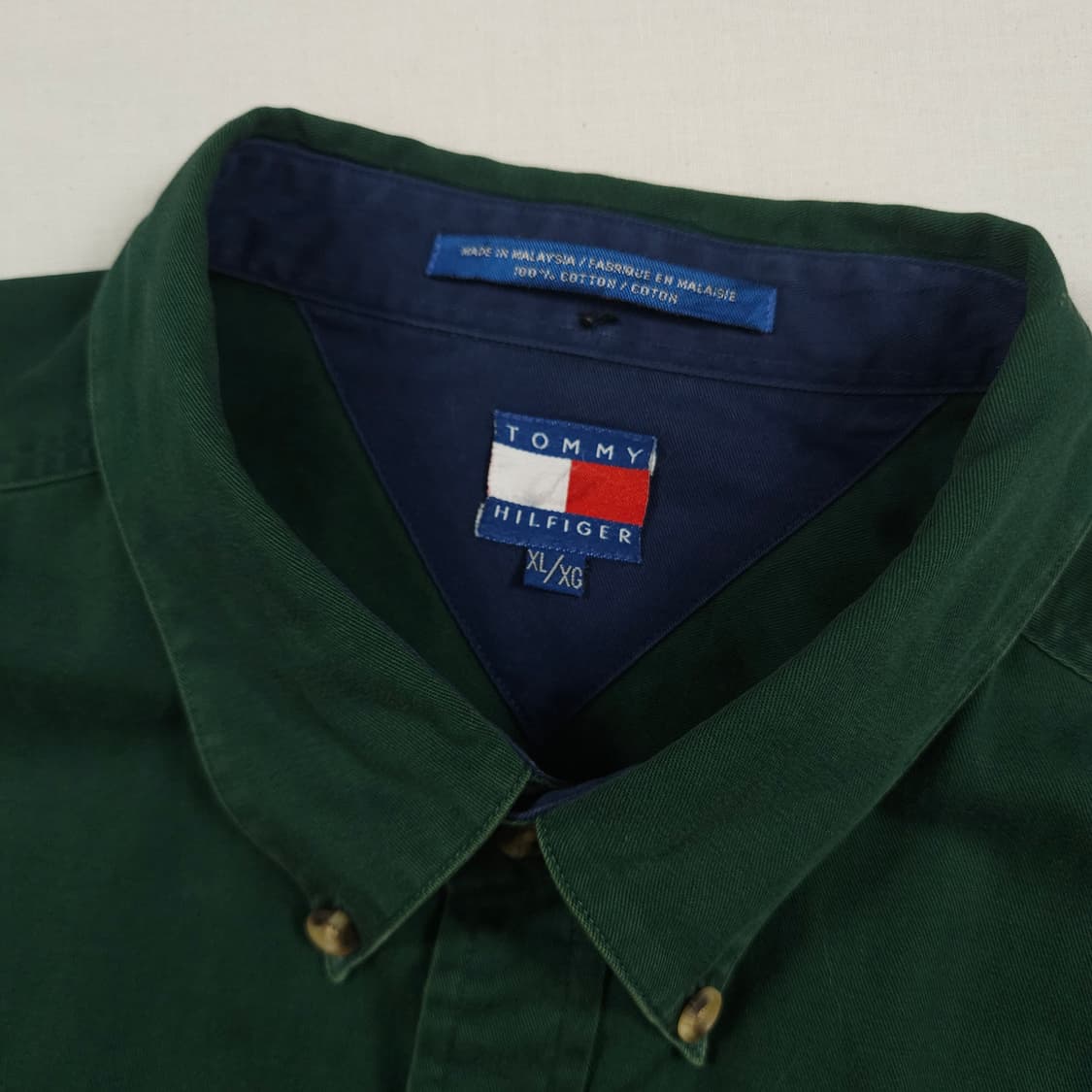 2XL(110) 타미 힐피거 헤비셔츠 포레스트 그린 상품이미지4