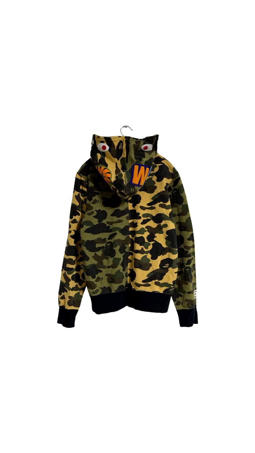 베이프 녹황계 샤크 후드 집업 상품이미지2