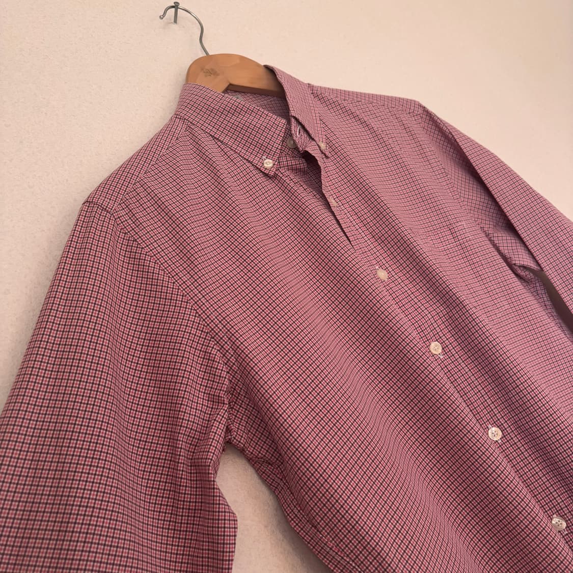 JCREW 제이크루 체크 셔츠 남방 M 슬림 수입 정품 기본 디테일 상품이미지5