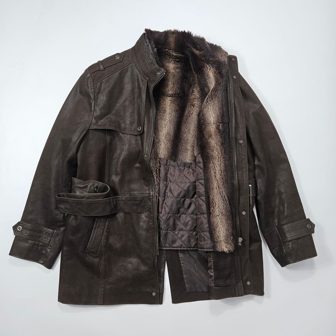 THE SUIT HOUSE 염소가죽 자켓 M 상품이미지5