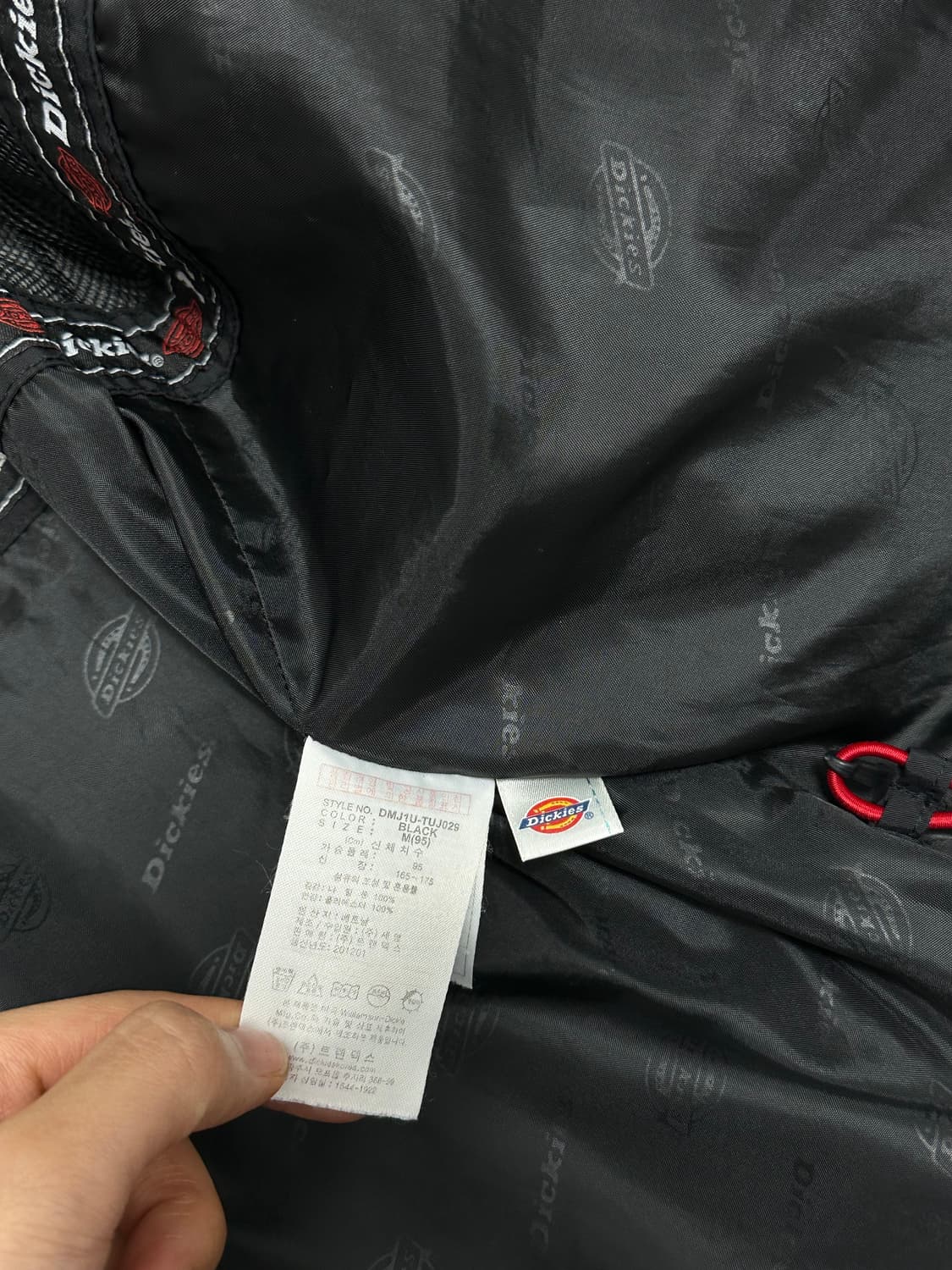 디키즈 USA 사이드 포켓 테크 블랙 바람막이 상품이미지10