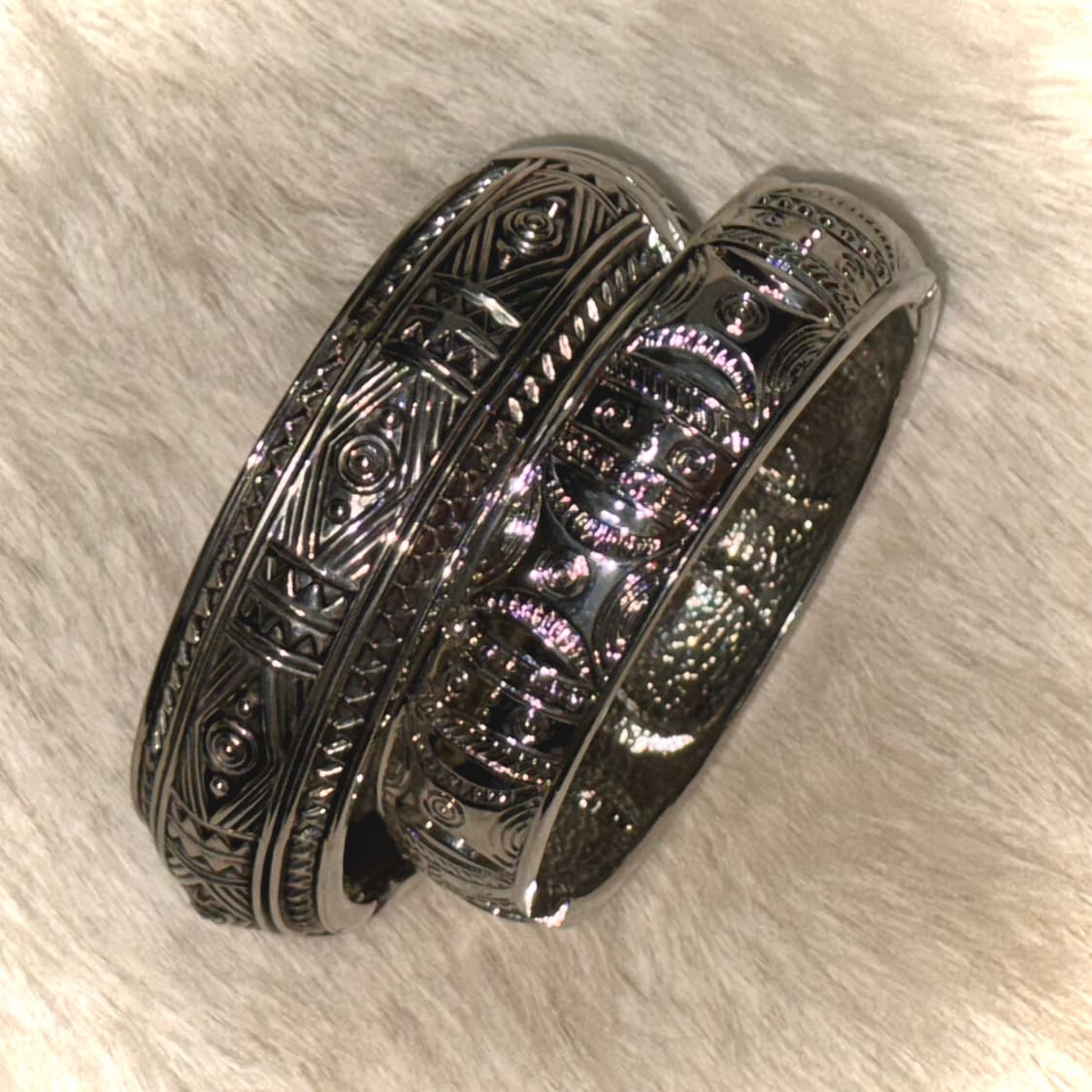 일본 엔틱 메탈 펑크 자석형 뱅글 팔찌 상품이미지3