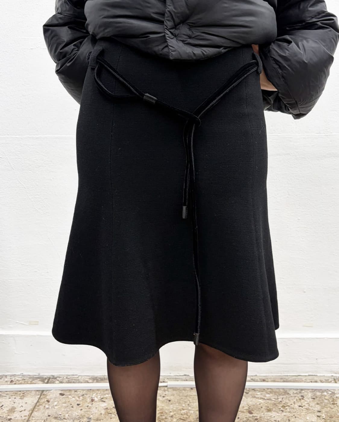 noobstore 엠포리오 아르마니 2004F/W 벨티드 머메이드 스커트 상품이미지1