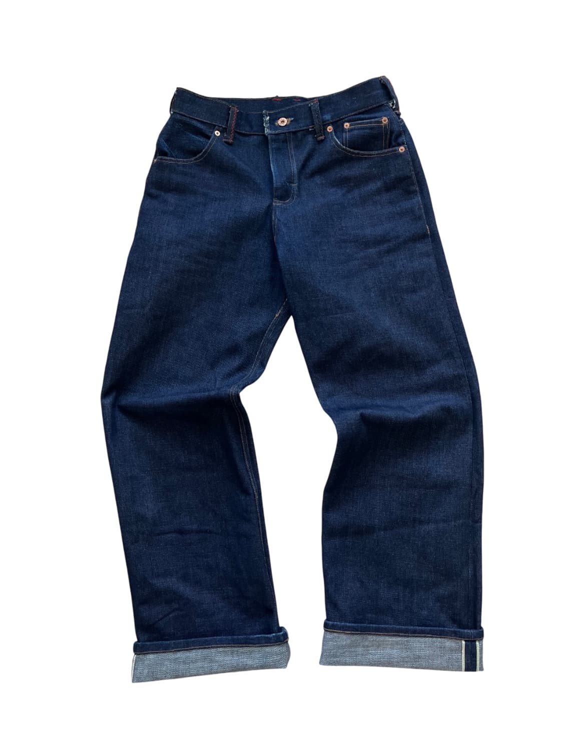 21.5 온스 curved yoke selvedge denim pants 상품이미지2