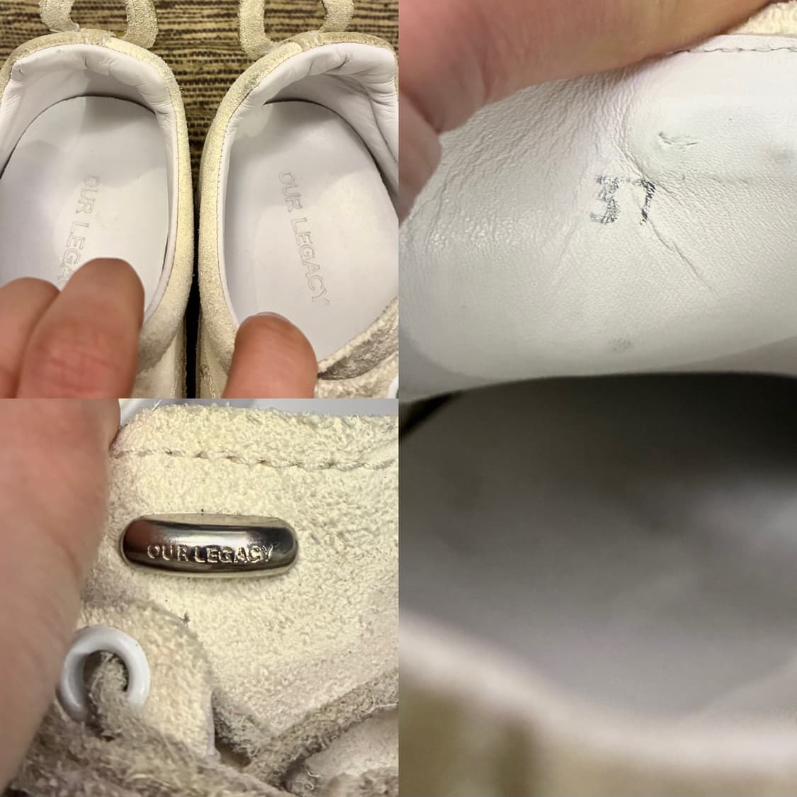 (37/240)Our legacy 아워레가시 가베 스니커즈 화이트 크림 상품이미지10