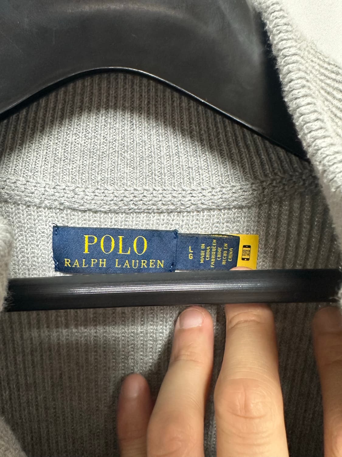 no.92 폴로 랄프로렌 그레이니트 풀집업 L 새상품급 상품이미지3